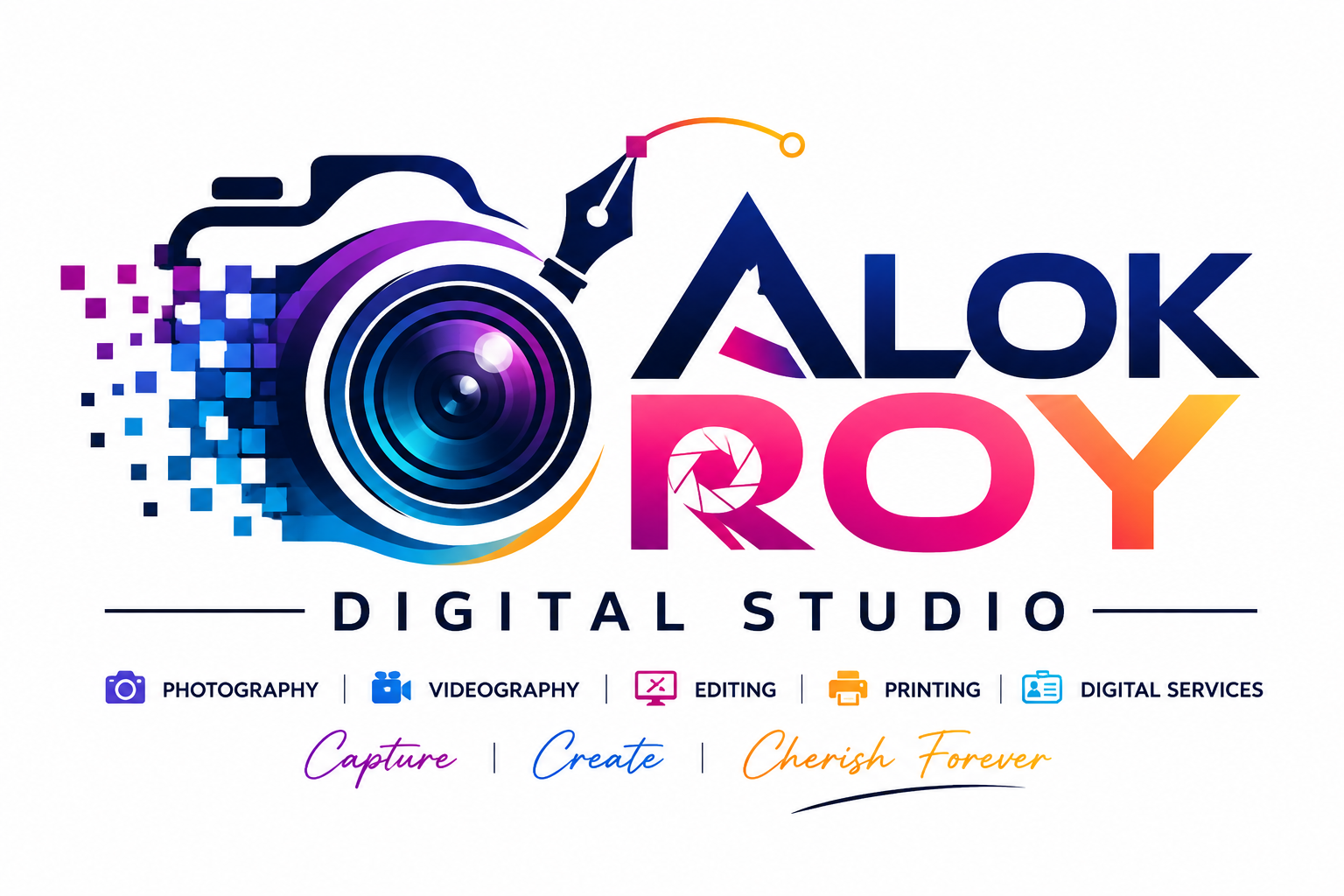 Alok Roy Digital Studio Logo